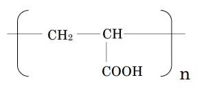 アクリル酸高分子化合物の基本構造